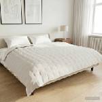 vidaXL Тежко одеяло Бяло 220 x 235 cm 15 kg 100% Памук 205T (42043992)