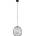 Sigma Пендел BELL 1xG9/12W/230V Ø 24 cm черен/лъскав хром (SI0369)