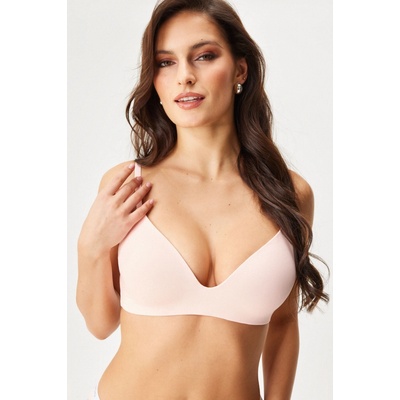 Hugo Boss HUGO ID Bralette vystužená svetloružová