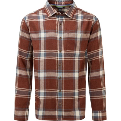 Sherpa Мъжка риза с копчета Sherpa Batsa Eco L/S Shirt - Cappuccino (033-2030-0411)