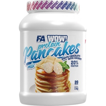 FA Nutrition WOW ! Protein Pancakes | 20% Protein - No Sugar Added [1000 грама] Бял шоколад с кокос