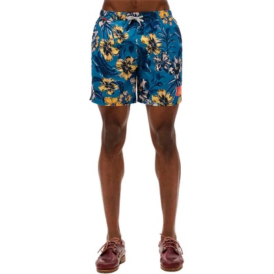 Superdry Бански гащета Superdry Hawaiian Print 16´´ swimming shorts - Blue (Tropical Blues)