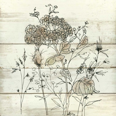 Sušené květiny 2 1 deska 60x60