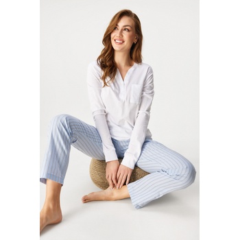 Jadea Дамска памучна пижама Alia дълга (3308_pyz)