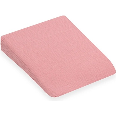 New Baby Mušelínový poťah na dojčenský vankúš klin STANDARD pink