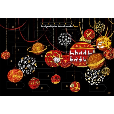 Zotter Schokoladen Bio ručně vyráběný adventní kalendář - 480 g