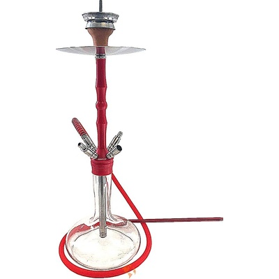 Hookah Flame HU54 Fourtimate červená až 4 hadice 70 cm