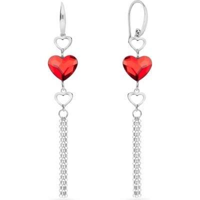 Spark červené se Swarovski Elements Soul KWS280810LSI Light Siam