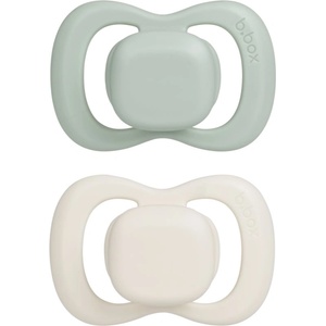 B. Box Silicone 0-6m биберон Sage/Vanilla 2 бр