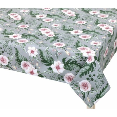 Bellatex Ubrus ADÉLA Růže Šedá Růžová 50x50 cm