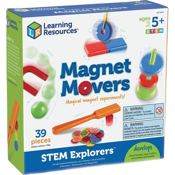 Learning Resources Игрален комплект Learning Resources - Магнетизъм, 39 части (LER9295)