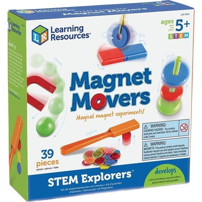 Learning Resources Игрален комплект Learning Resources - Магнетизъм, 39 части (LER9295)