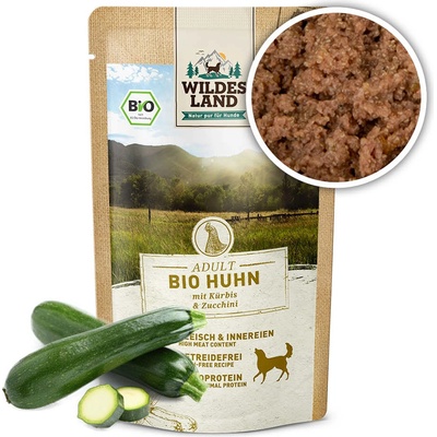 Wildes Land Adult Kuřecí maso s dýní Bio 125 g