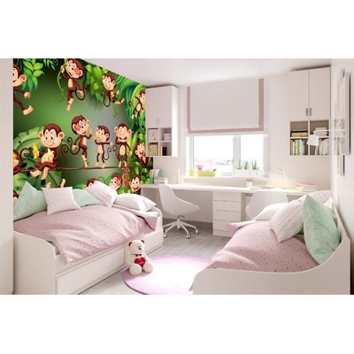 DIMEX ART Самозалепваща се флизелинова фототапета маймуна 375 x 250 см