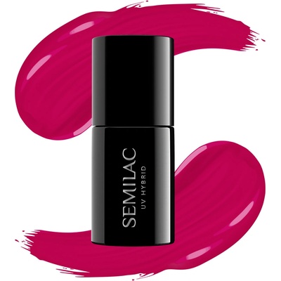 Semilac UV Hybrid Tropical Drinks gelový lak na nehty odstín 103 Elegant Raspberry 7 ml