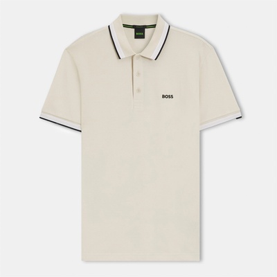 Boss Блуза с яка Boss Mens BOSS GREEN Paddy Polo Shirt with Contrast Tipping - Open White