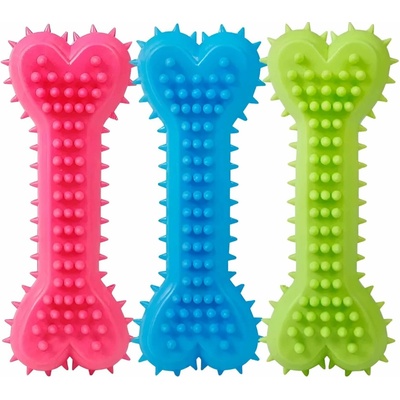 Fencee gumová kost žvýkací 15 cm světle modrá