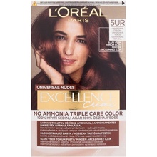 L'Oréal Paris Excellence Creme Triple Protection Farba na vlasy Všetky typy vlasov Farbené vlasy 5ur universal red 48 ml