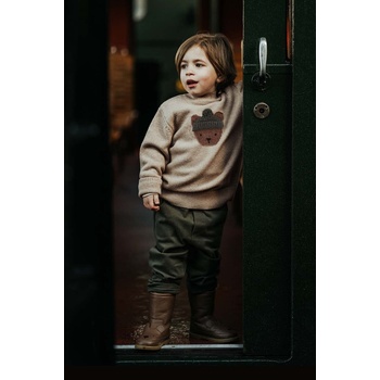 Donsje Вълнен бебешки пуловер Donsje Denn Merino Wool Sweater Bear (4083501.56.92)