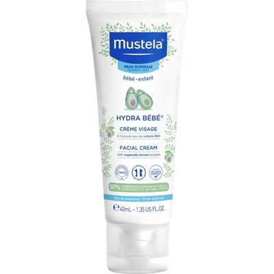 Mustela Крем за лице Mustela - Hydra Bebe, 40 ml