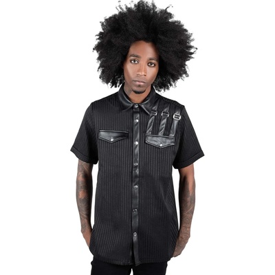 KILLSTAR мъжка риза KILLSTAR - Corporate Hell - Pinstripe - KSRA003376