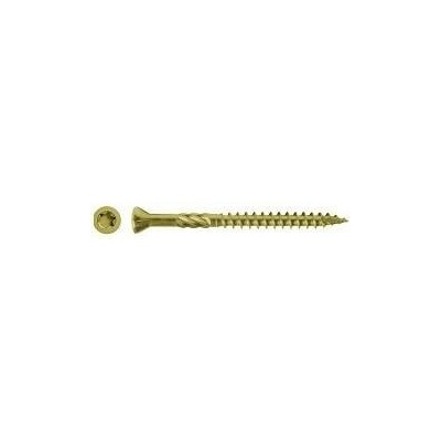Terasové vruty RawlPlug 4x60 mm zlaté (200 ks)