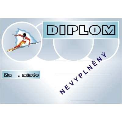VIZINGR Lyžování diplom A4 č.3