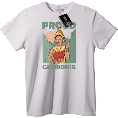 NOONEBRAND Тениска Горд Камбоджа - XL, White