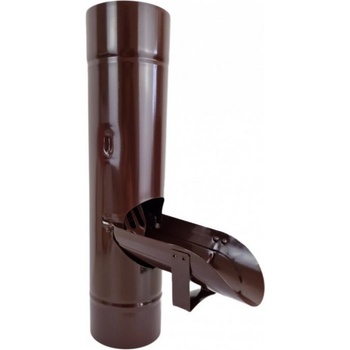 Covernit Lakovaný výpust na zber dažďovej vody 80 mm RAL 8017 hnedá