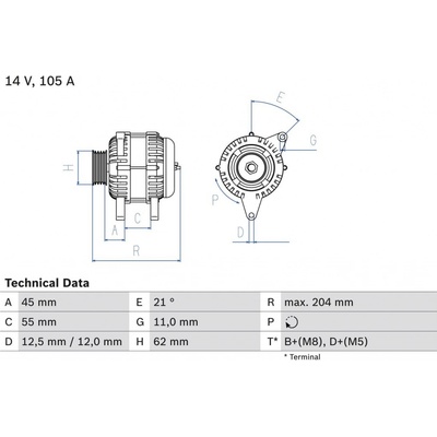 Generátor BOSCH 0 986 042 780 (0986042780)