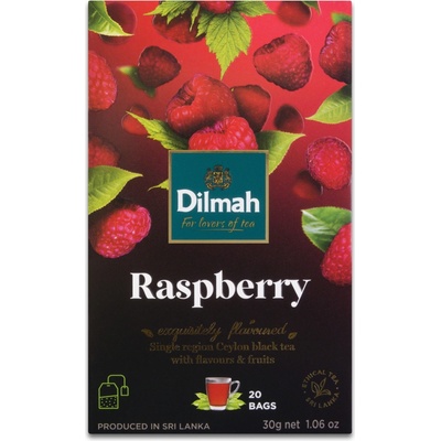 Dilmah Černý čaj Malina 20 x 1,5 g