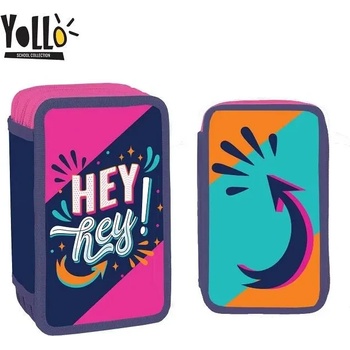 YOLLO Несесер с 3 ципа YoLLo HEY, 38 части
