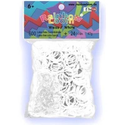 Rainbow Loom Originálne Gumičky 600 ks biele pevné