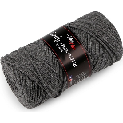 Pletací příze Cordy Macrame 250 g Varianta: 9 (8235) šedá, Balení: 1 ks 57329/145739/273430