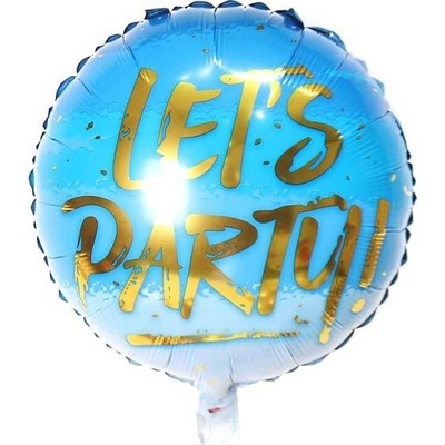 Cakesicq Fóliový balón okrúhly Let s párty 46cm