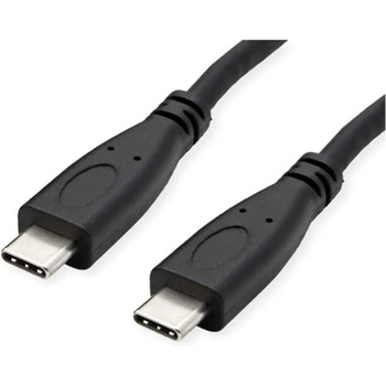 Roline Кабел USB 3.2 Gen 2 USB-C към USB-C, M/M, 10Gbit/s, PD, 20V5A - 100W, Emark-al, видеоподдръжка, 1 м, черен 11.02. 9057-10 (11.02.9057-10)