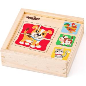 Woodyland Комплект мини пъзели Woody - Животни (93048) - ozone