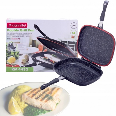 Kamille oboustranná grilovací pánev 32 cm