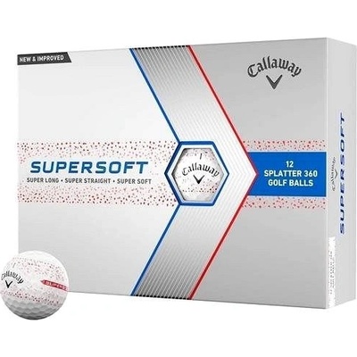 Callaway Supersoft Splatter 360 Blue červené 12 ks