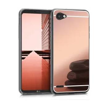 Image 1 of kwmobile Огледален калъф за lg q6 - розов