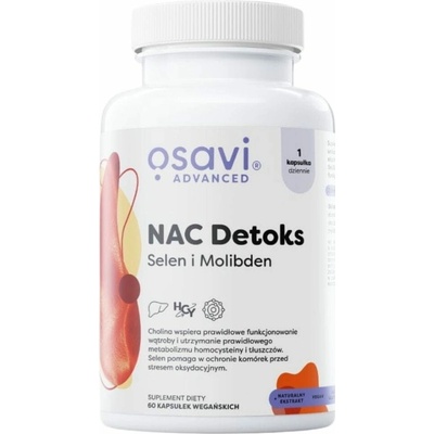 Osavi NAC Detox Selén a molybdén 60 kapsúl