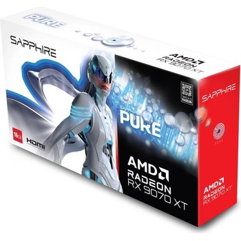 Image 1 of SAPPHIRE Radeon RX 9070 XT PURE 16GB GDDR6 256bit (11348-02-20G)