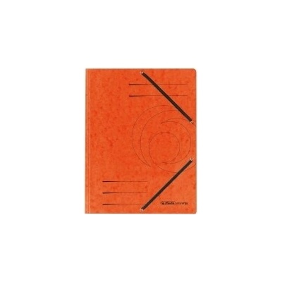 Prešpánový obal s gumičkou Herlitz oranžový