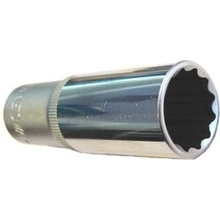 Nástrčné hlavice prodloužené 1/2",12-hranné, různé velikosti - JONNESWAY, Velikost: 24 mm