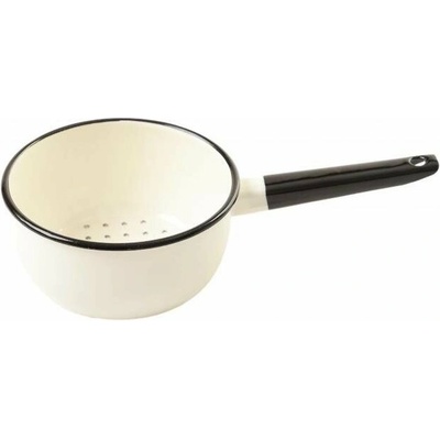 Cedník Olymp Smaltovaný s ručkou 16 cm 1,5 l milk