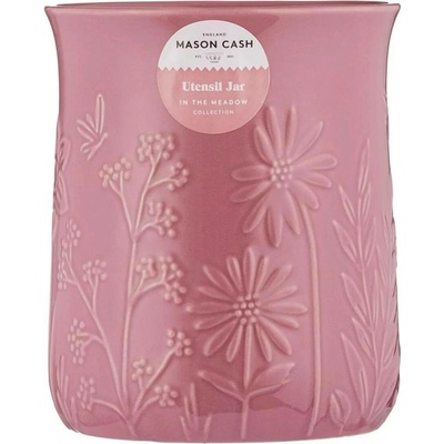 Nádoba na kuchyňské náčiní Mason Cash 12,5 × 15 cm růžová In the Meadow – keramický stojan na vařečky, obracečky a kuchyňské nástroje 2002.313