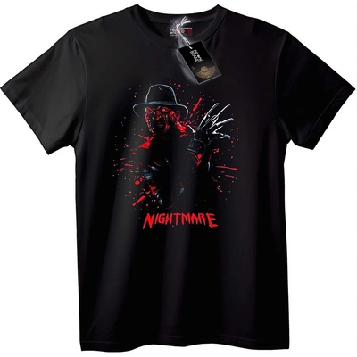 NOONEBRAND Тениска Freddy Кошмар - 7XL, White