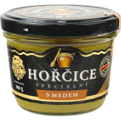 Klášterní officína Hořčice S MEDEM 190 g