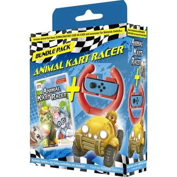 Image 1 of Mindscape Animal Kart Racer [Steering Wheel Bundle] (Switch)