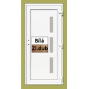 Soft Julie Vonkajšie vchodové dvere zlatý dub/bílá 88x198 cm pravé